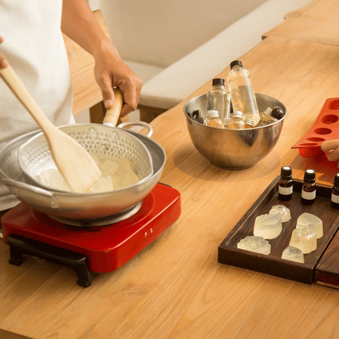 Make soap at home with melt and pour bases