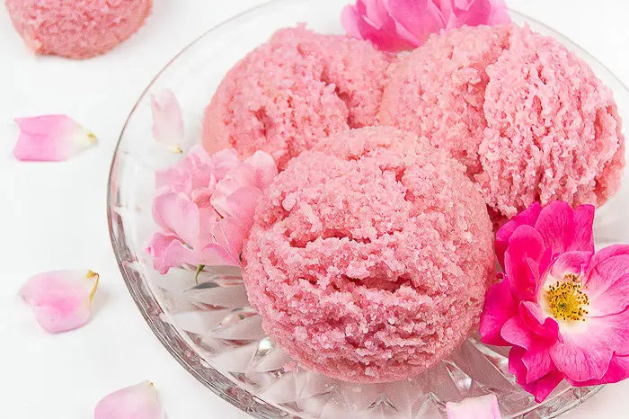 DIY Hydrating Rose Bath Truffles