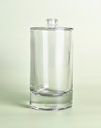 100ml Liril Round Clear Empty Glass Perfume Bottle FEA 15 Crimp Neck