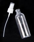 Purenso 100ml Clear Bullet Plastic Bottle with Mist Spray Pump