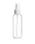 Purenso 100ml Clear Bullet Plastic Bottle with Mist Spray Pump