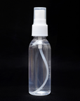 Purenso 100ml Clear Bullet Plastic Bottle with Mist Spray Pump