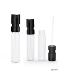2ml Clear Glass Perfume Tester Vial with Black Sprayer