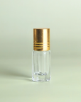 3ml Roll on Clear Empty Glass Bottle With Golden Cap