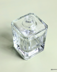 50ml Micron Square Clear Empty Glass Perfume Bottle FEA 15 Crimp Neck