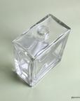 50ml Victor Rectangle Clear Empty Glass Perfume Bottle FEA 15 Crimp Neck