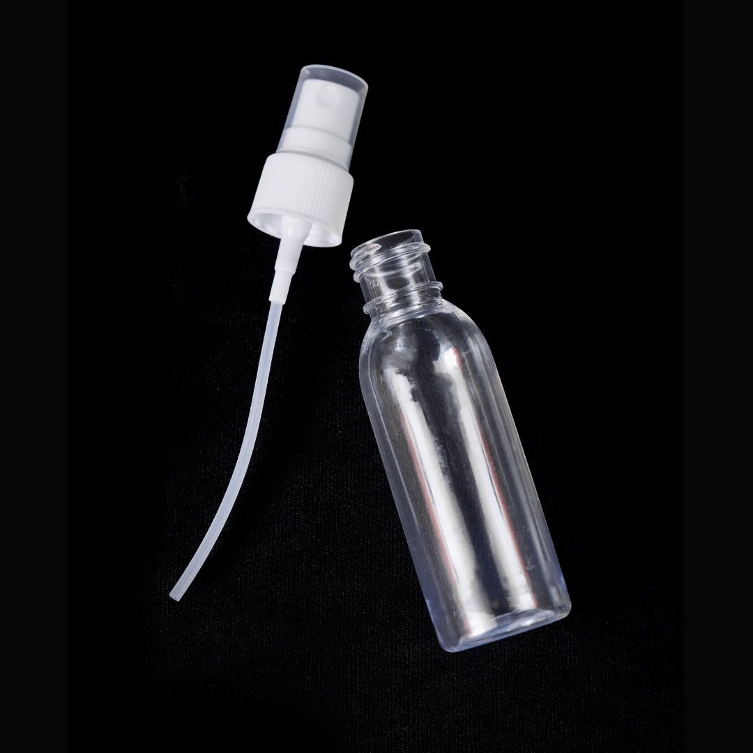 Buy Online 50ml Clear Bullet Plastic Bottle with Mist Spray Pump in India - Purenso Select