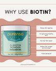 Buy Online 99% D-Biotin Powder (Vitamin B7) in India - Purenso Select