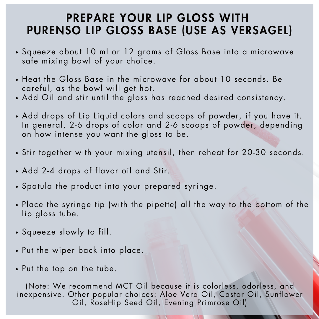 Buy Online Lip Gloss Base (Use as Versagel) in India - Purenso Select