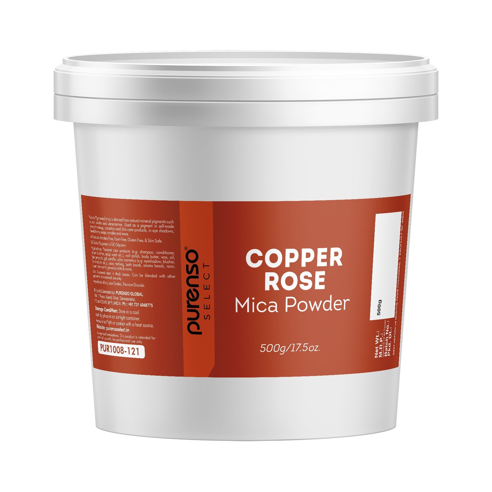 Buy Online Copper Rose Mica Powder in India - Purenso Select
