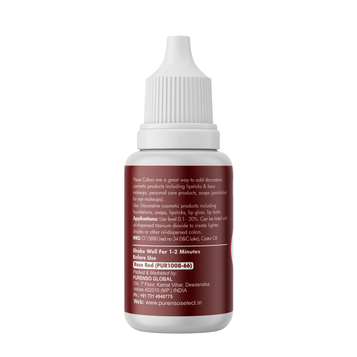 Buy Online Deep Maroon (For Lip & Personal Care Products) in India - Purenso Select