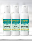 Buy Online Fragrance Oil Combo - Jasmine + Rose + Lavender (30g x 3 Bottles) in India - Purenso Select