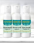 Buy Online Fragrance Oil Combo - Ocean Breeze + Egyptian Cotton + Cool Water (30g x 3 Bottles) in India - Purenso Select