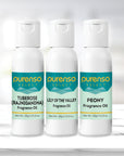 Buy Online Fragrance Oil Combo - Tuberose (Rajanigandha) + Lily of The Valley + Peony (30g x 3 Bottles) in India - Purenso Select