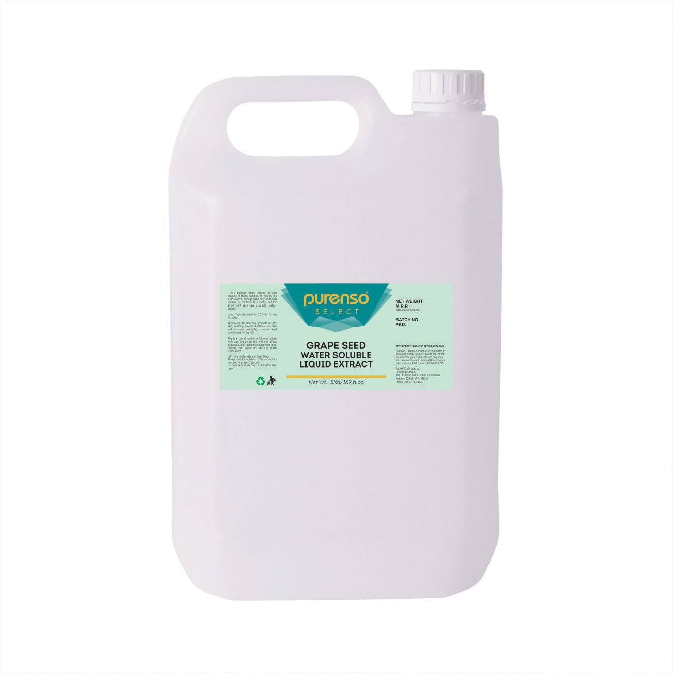 Buy Online Grape Seed Liquid Extract - Water Soluble in India - Purenso Select