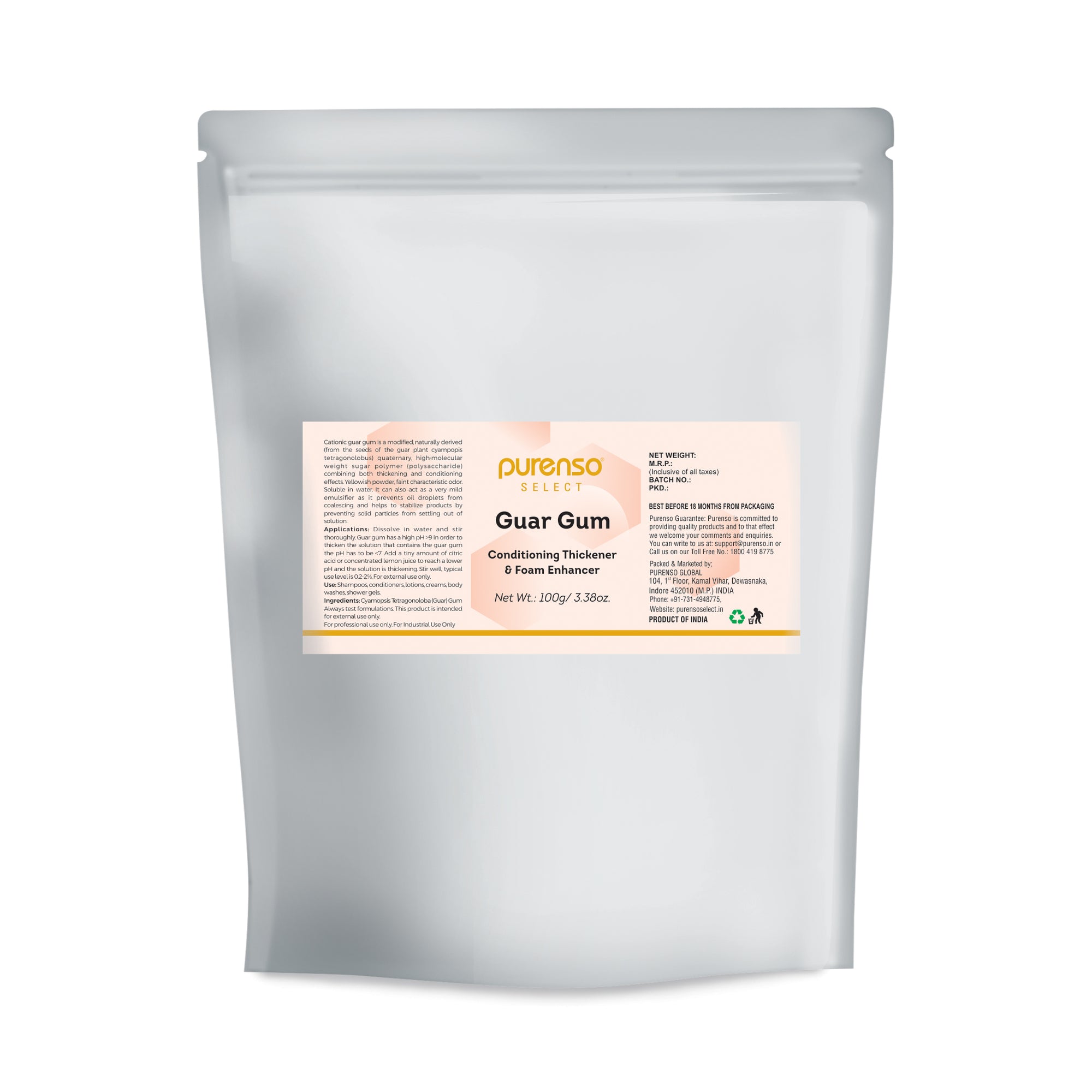 Buy Online Guar Gum in India - Purenso Select