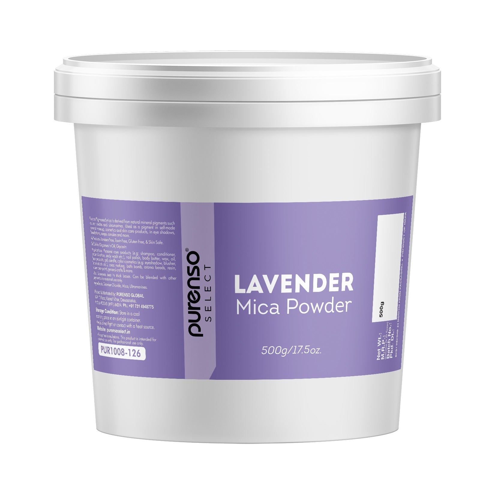 Buy Online Lavender Mica Powder in India - Purenso Select