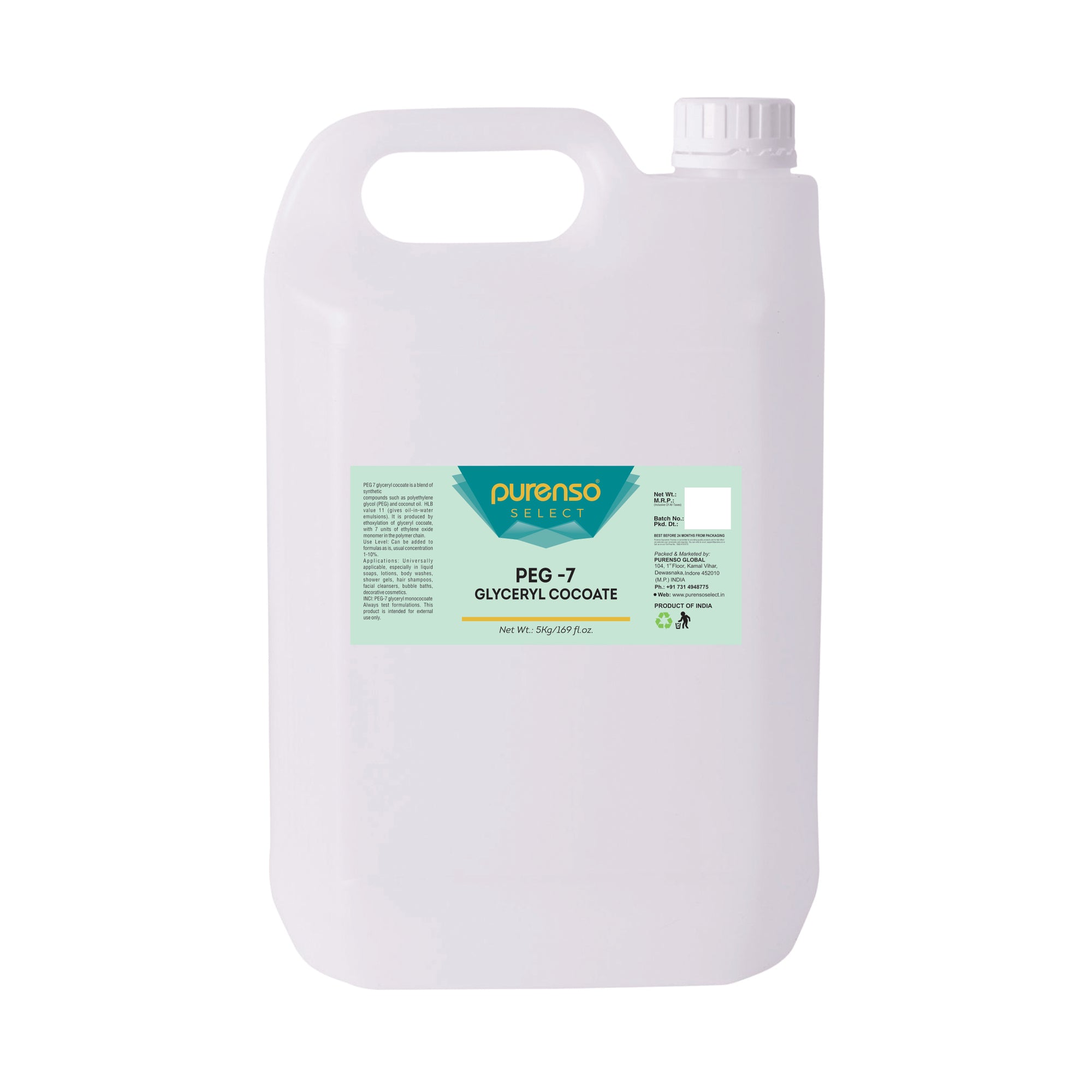 Buy Online PEG-7 Glyceryl Cocoate in India - Purenso Select