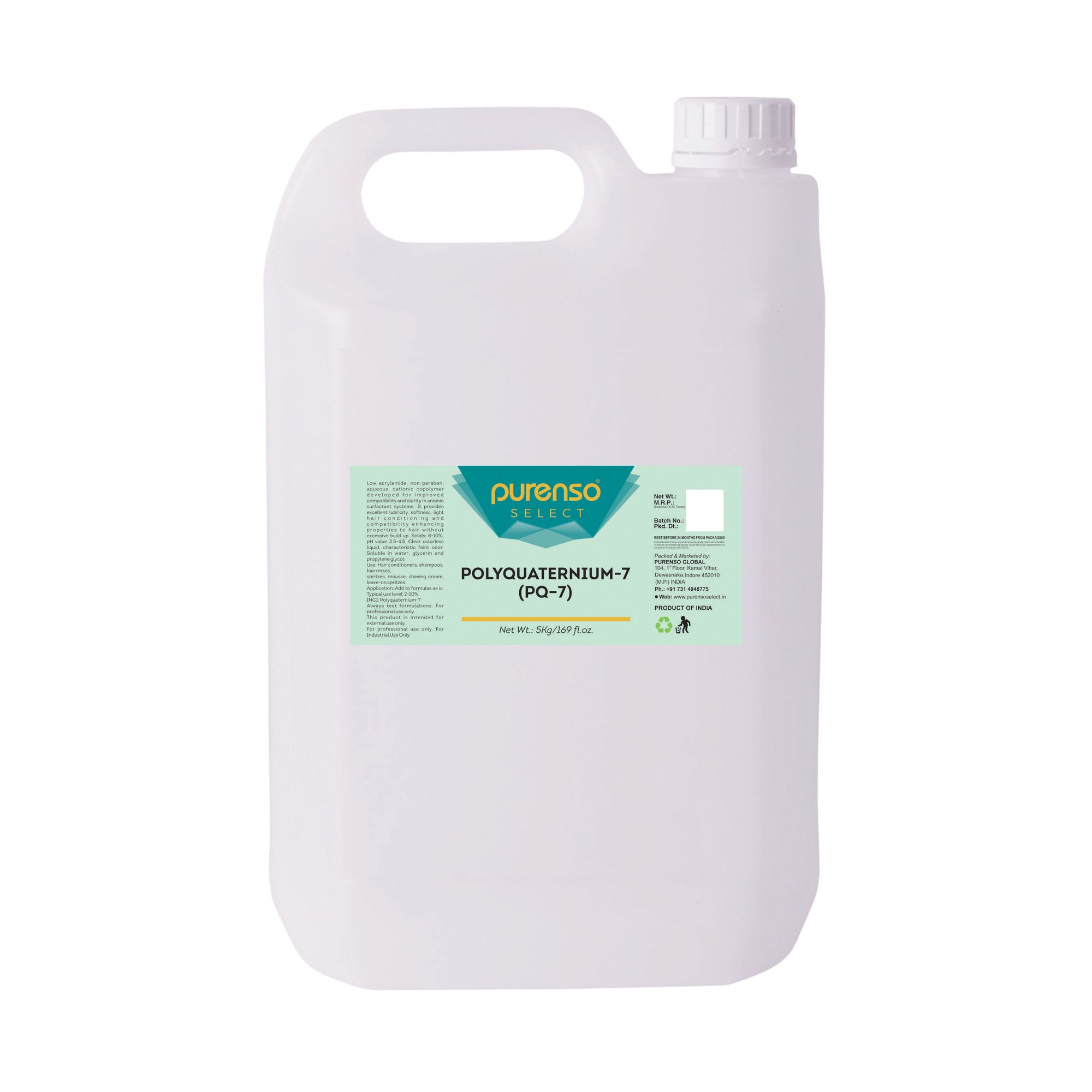 Buy Online Polyquaternium 7 (PQ7) in India - Purenso Select
