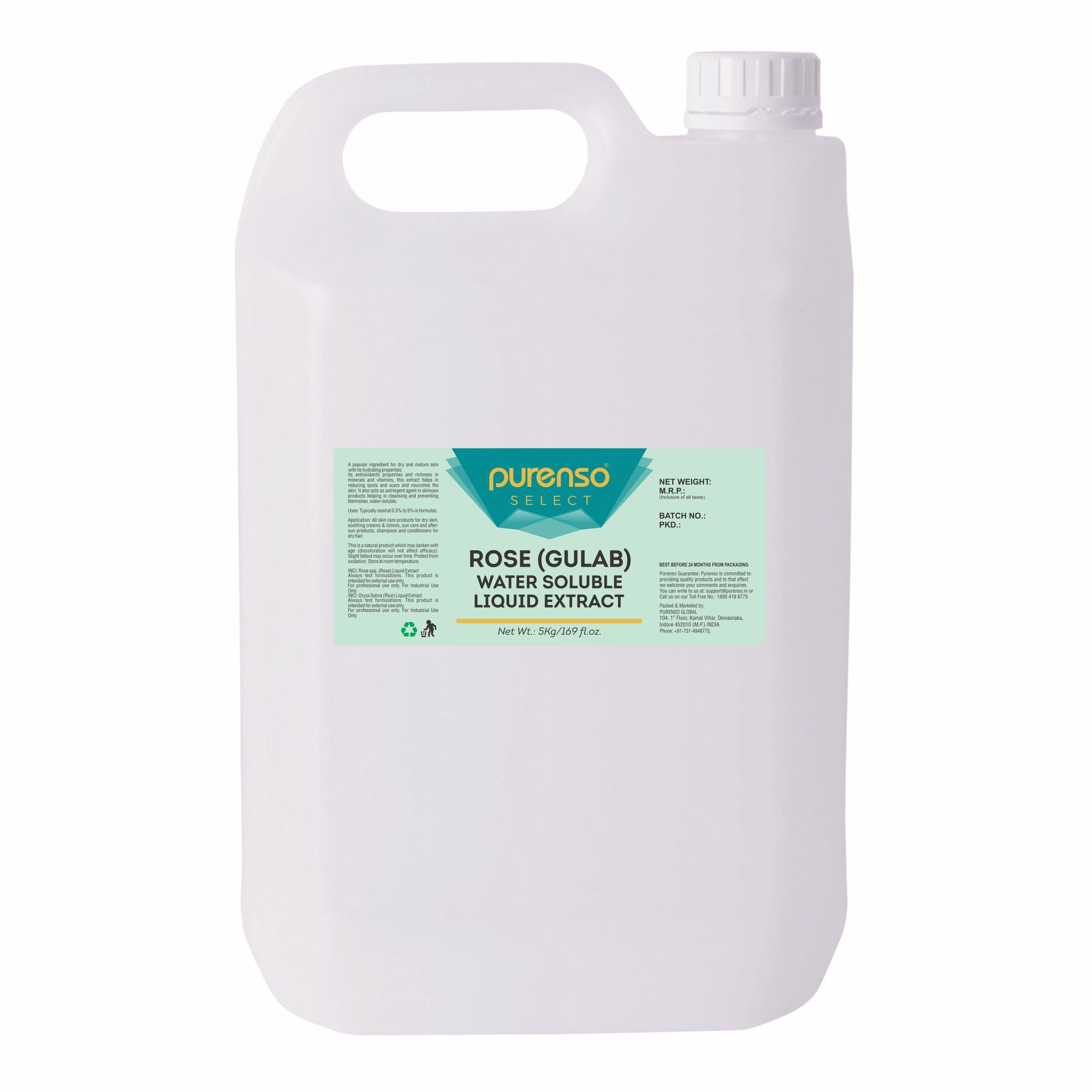 Buy Online Rose (Gulab) Liquid Extract - Water Soluble in India - Purenso Select