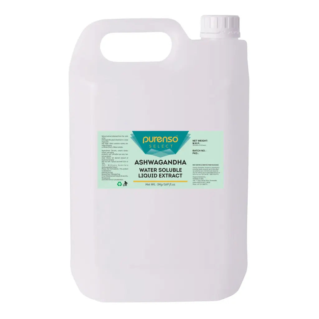 Buy Online Ashwagandha Liquid Extract - Water Soluble in India - Purenso Select
