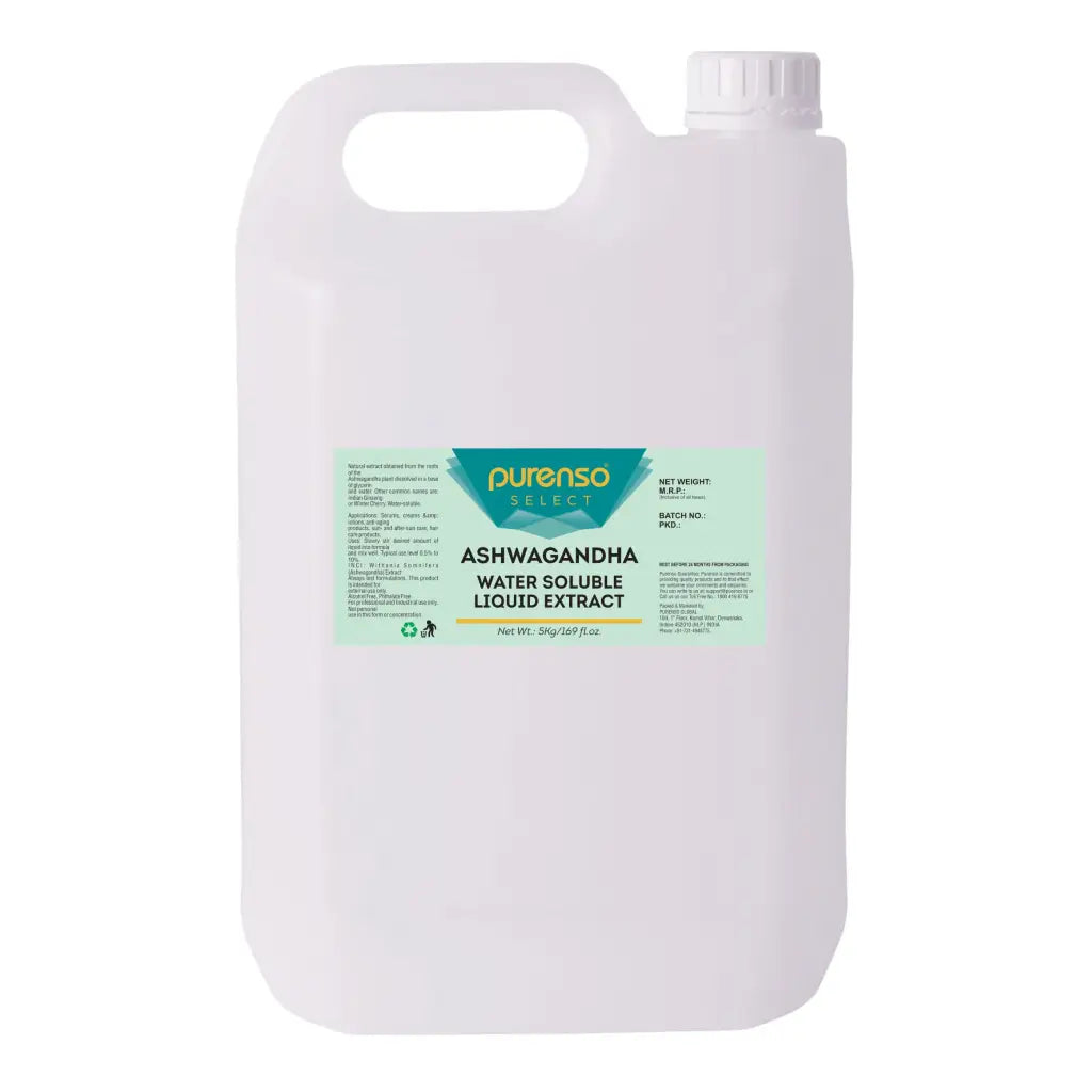 Ashwagandha Liquid Extract - Water Soluble - 5Kg - Herbs &