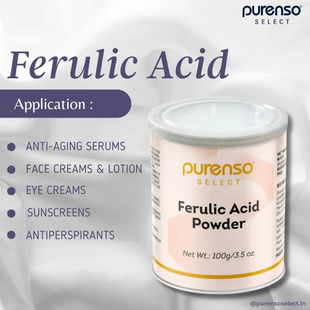 Buy Online Ferulic Acid Powder in India - Purenso Select