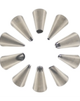 10-Pieces Stainless Steel Piping Nozzles PUR1015-44 - PurensoSelect