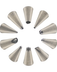 Buy Online 10-Pieces Stainless Steel Piping Nozzles PUR1015-44 in India - Purenso Select