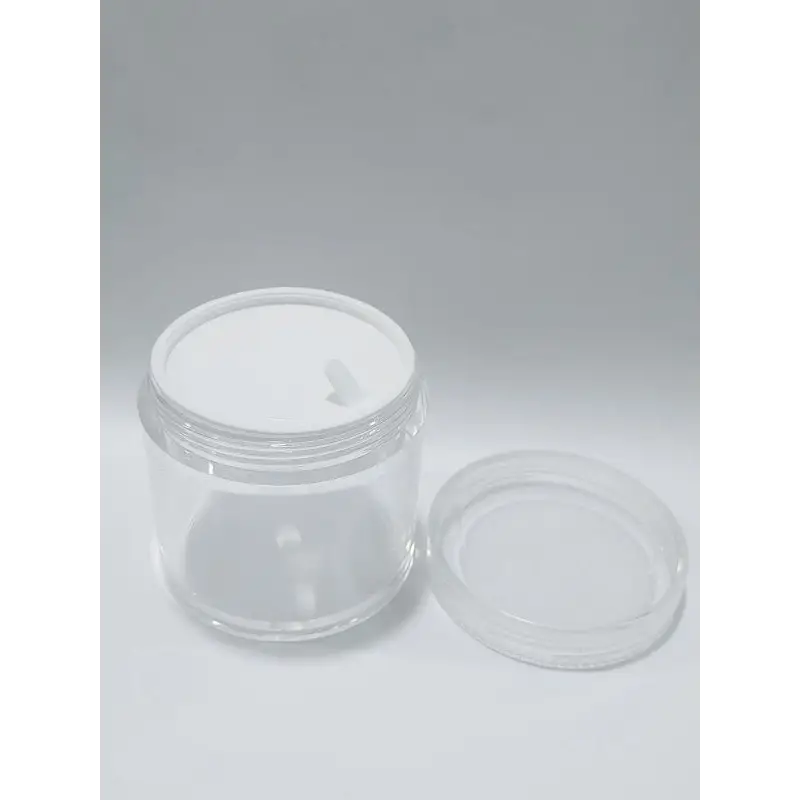 100ml Clear Acrylic Jar & Clear Cap with Foam Liner - PurensoSelect