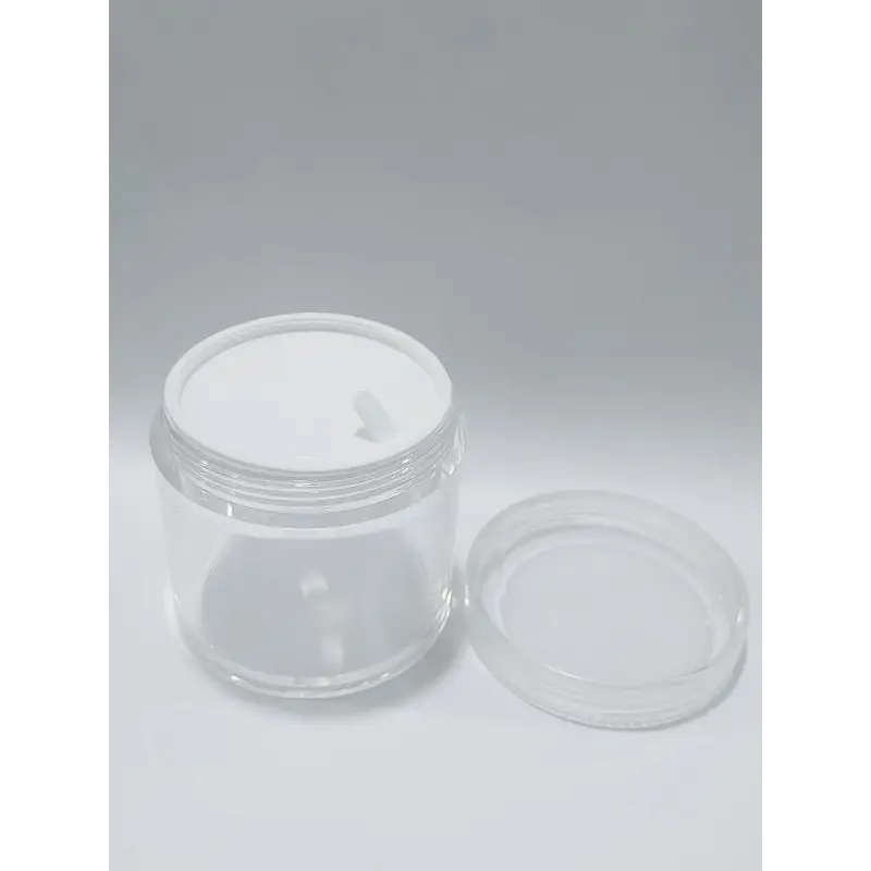Buy Online 100ml Clear Acrylic Jar & Clear Cap with Foam Liner in India - Purenso Select