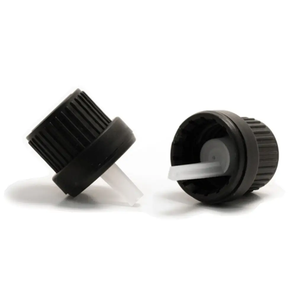 Buy Online 15ml Frosted Glass Bottle with Black Ribbed Cap and Orifice Dropper in India - Purenso Select