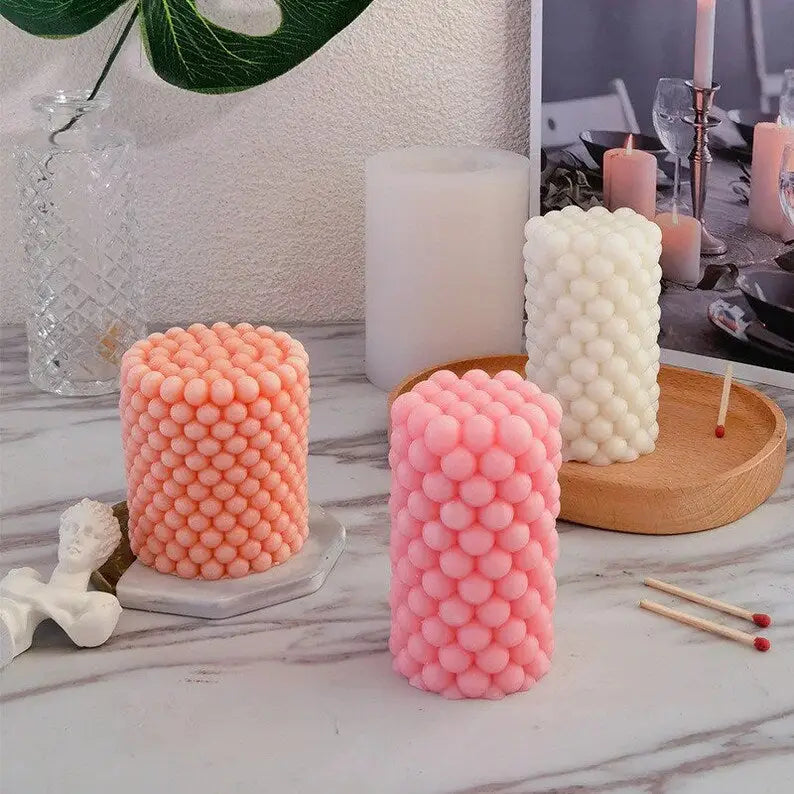 Buy Online 3D Big Bubble Ball Pillar Candle Silicone Mould (PUR1015-70) in India - Purenso Select