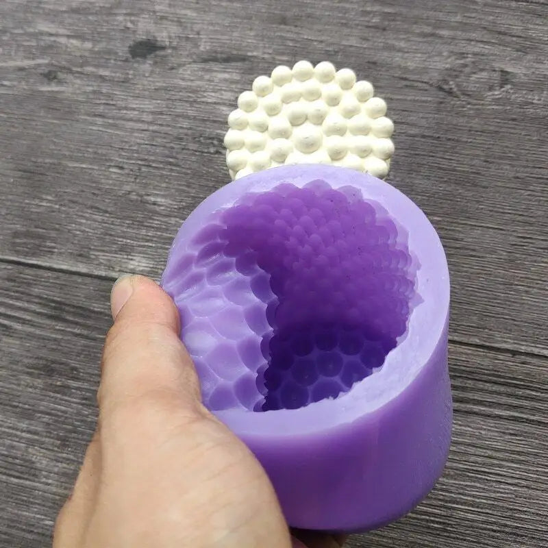 Buy Online 3D Small Bubble Ball Pillar Candle Silicone Mould (PUR1015-71) in India - Purenso Select