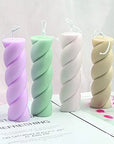 Buy Online 3D Twisted Thick Rope Pillar Candle Silicone Mould (PUR1015-68) in India - Purenso Select