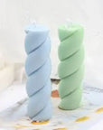 Buy Online 3D Twisted Thick Rope Pillar Candle Silicone Mould (PUR1015-68) in India - Purenso Select