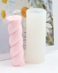 Buy Online 3D Twisted Thick Rope Pillar Candle Silicone Mould (PUR1015-68) in India - Purenso Select