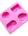 Buy Online 4 Cavities Baby Angel, Rose Flowers, Heart Shape Mould (PUR1015-09) in India - Purenso Select