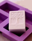 Buy Online 4 Cavities Flower Tree Rectangular Shape Silicone Mould (PUR1015-78) in India - Purenso Select
