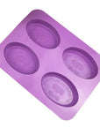 Buy Online 4 Cavities Morocco Argan Oil Tree Oval Shape Silicone Mould (PUR1015-79) in India - Purenso Select
