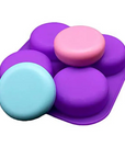Buy Online 4 Cavities Plain Round Shape Mould (PUR1015-35) in India - Purenso Select