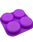 Buy Online 4 Cavities Plain Round Shape Mould (PUR1015-35) in India - Purenso Select