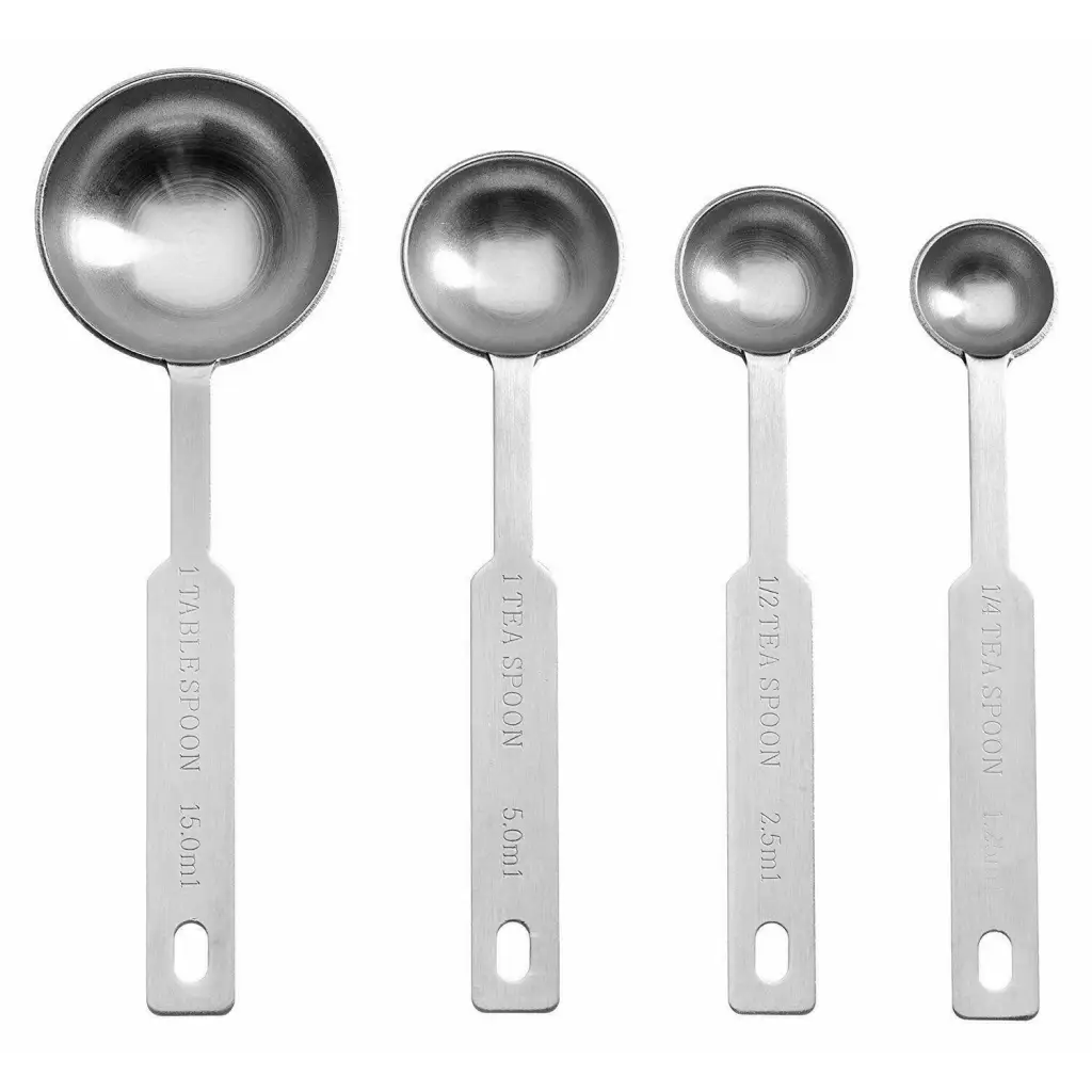 Buy Online 4-Pieces Stainless Steel Measuring Spoon Set PUR1015-40 in India - Purenso Select