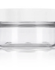 Buy Online 50ml Clear Basic Plastic Jar with White Straight Top Cap in India - Purenso Select