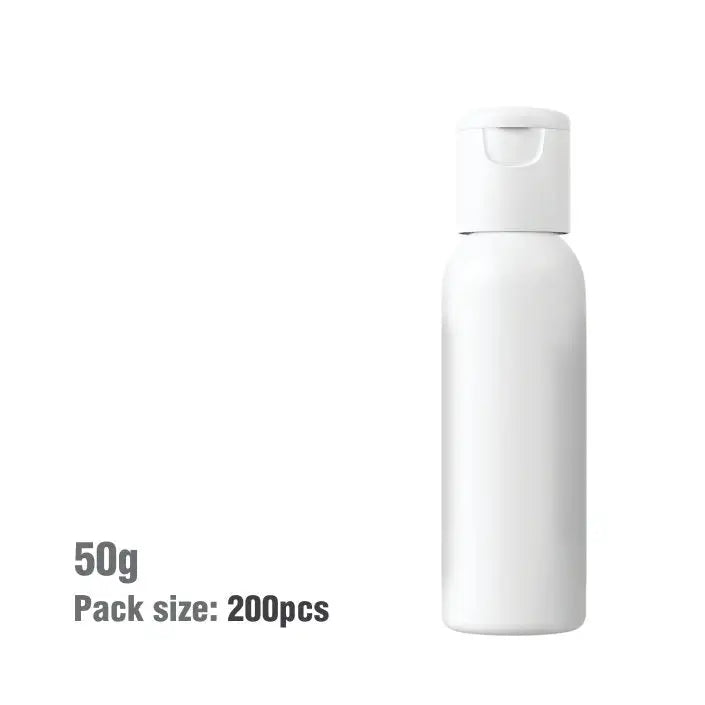 Buy Online 50ml White Bullet Plastic Bottle with Fliptop Cap in India - Purenso Select