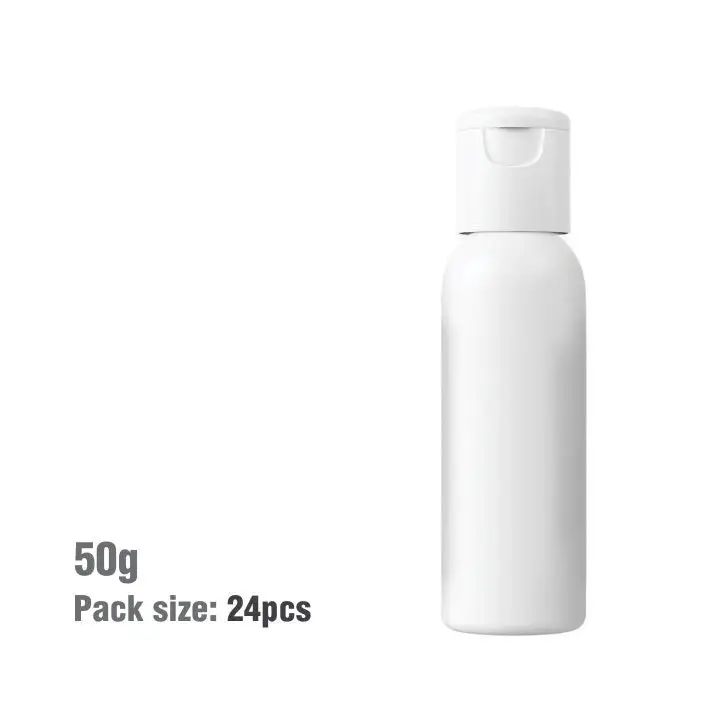 Buy Online 50ml White Bullet Plastic Bottle with Fliptop Cap in India - Purenso Select
