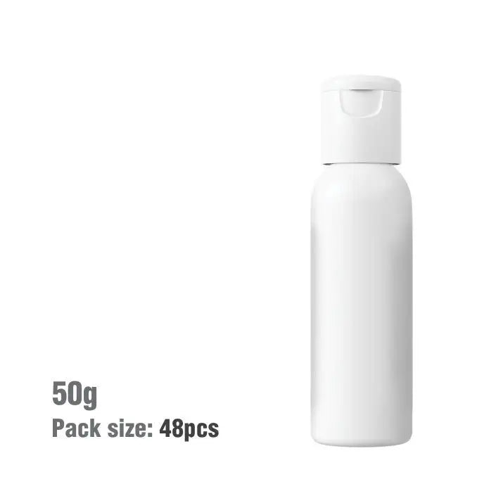 Buy Online 50ml White Bullet Plastic Bottle with Fliptop Cap in India - Purenso Select