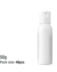 Buy Online 50ml White Bullet Plastic Bottle with Fliptop Cap in India - Purenso Select