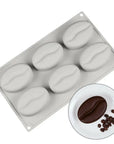 6 Cavities Coffee Beans Silicone Mould (PUR1015-53) - PurensoSelect