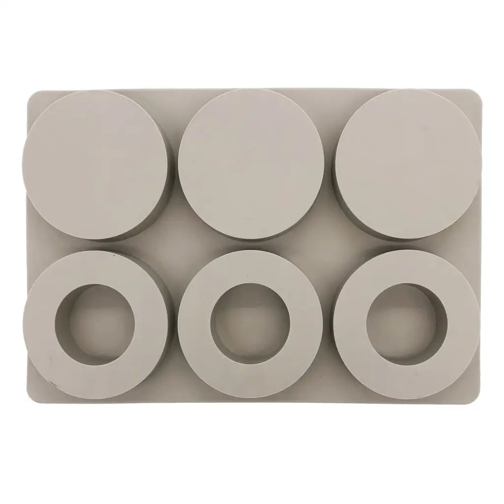 6 Cavities Donut Ring and Disc Silicone Mould with Hole (PUR1015-50) - PurensoSelect